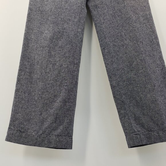 Pendleton Linen Blend Pants Women's 4 Petite Blue Woven Office Work Trousers - Picture 4 of 8